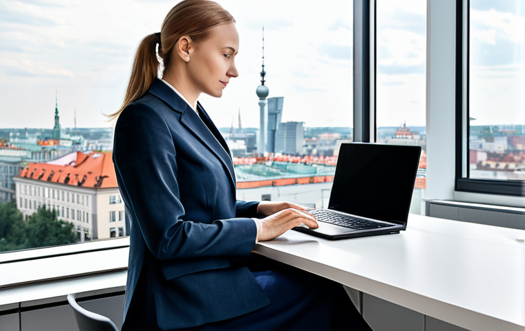 이메일 마케팅으로 수익원 늘리기 - Modern Warsaw Office Scene**

"A professional businesswoman in a stylish, modest suit (perhaps navy ...