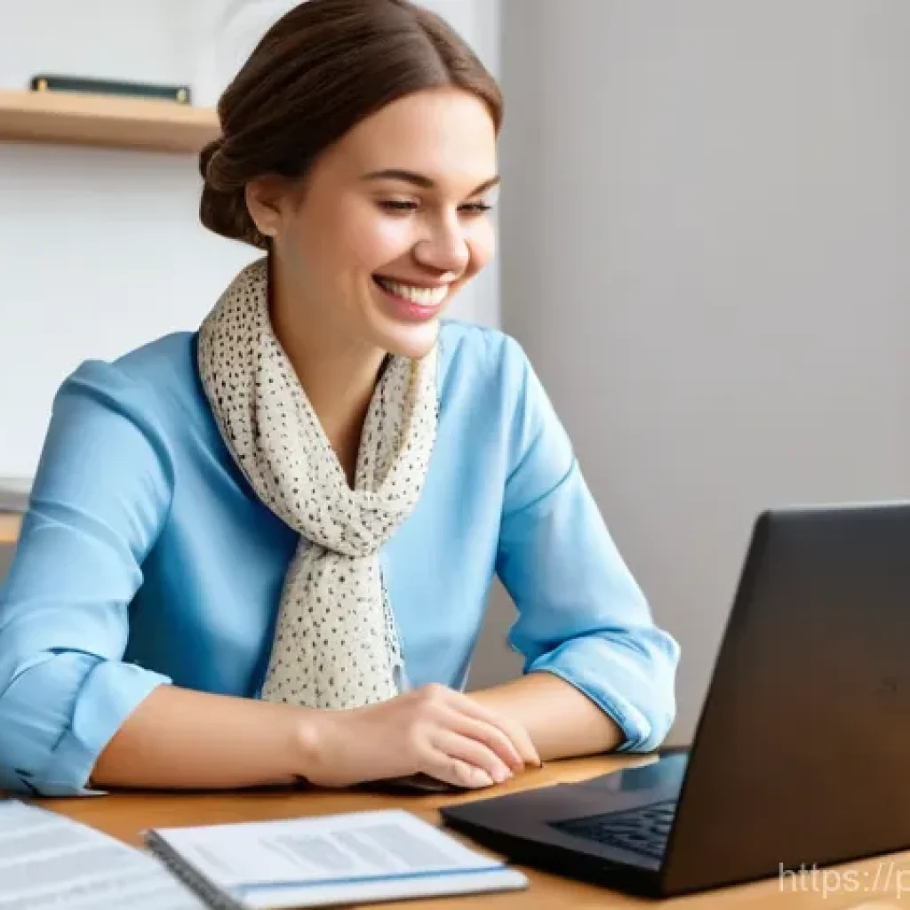 온라인 경매로 수익 창출하기 - **Prompt:** A friendly, professional Polish woman in her late 20s or early 30s, with a warm smile, s...